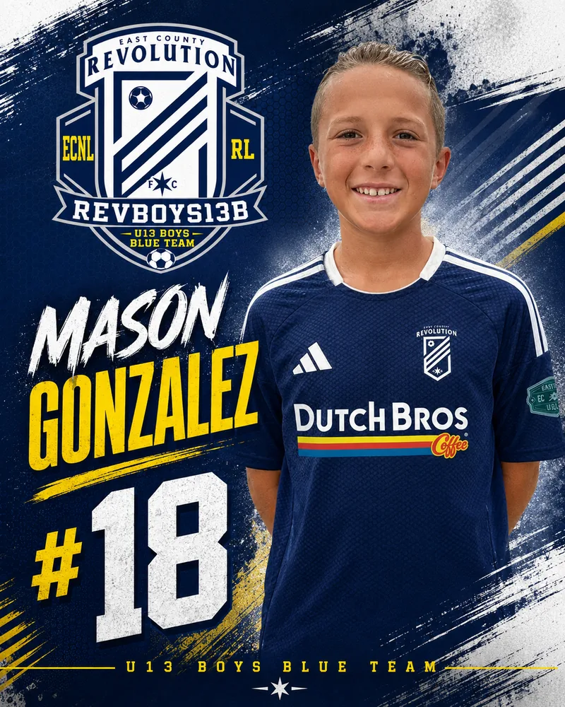 Mason Gonzalez, #18